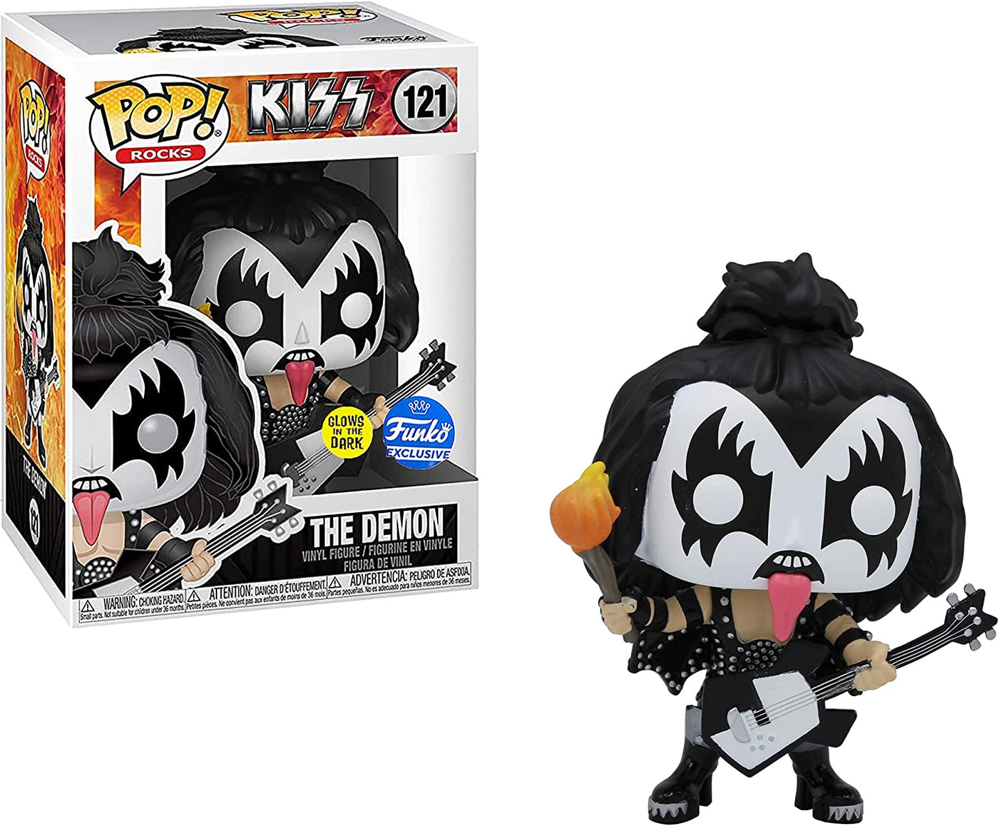 Funko Pop! Kiss 121 Gene Simmons The Demon - Glow in the dark