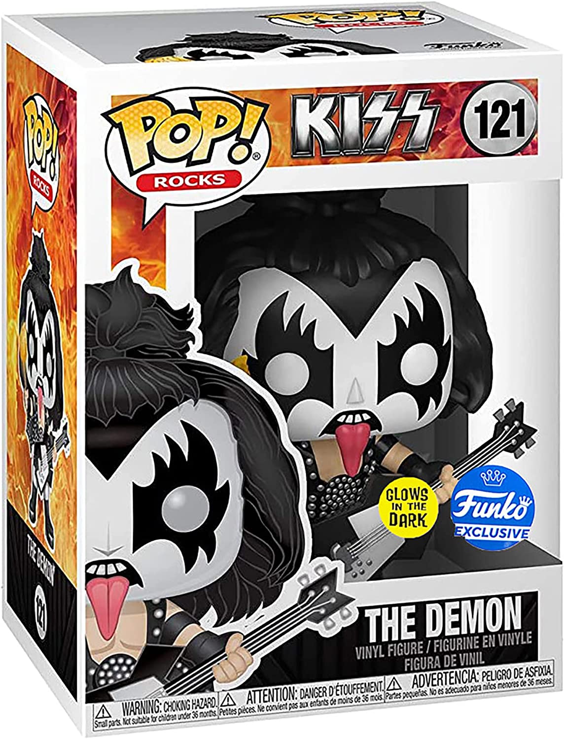 Funko Pop! Kiss 121 Gene Simmons The Demon - Glow in the dark