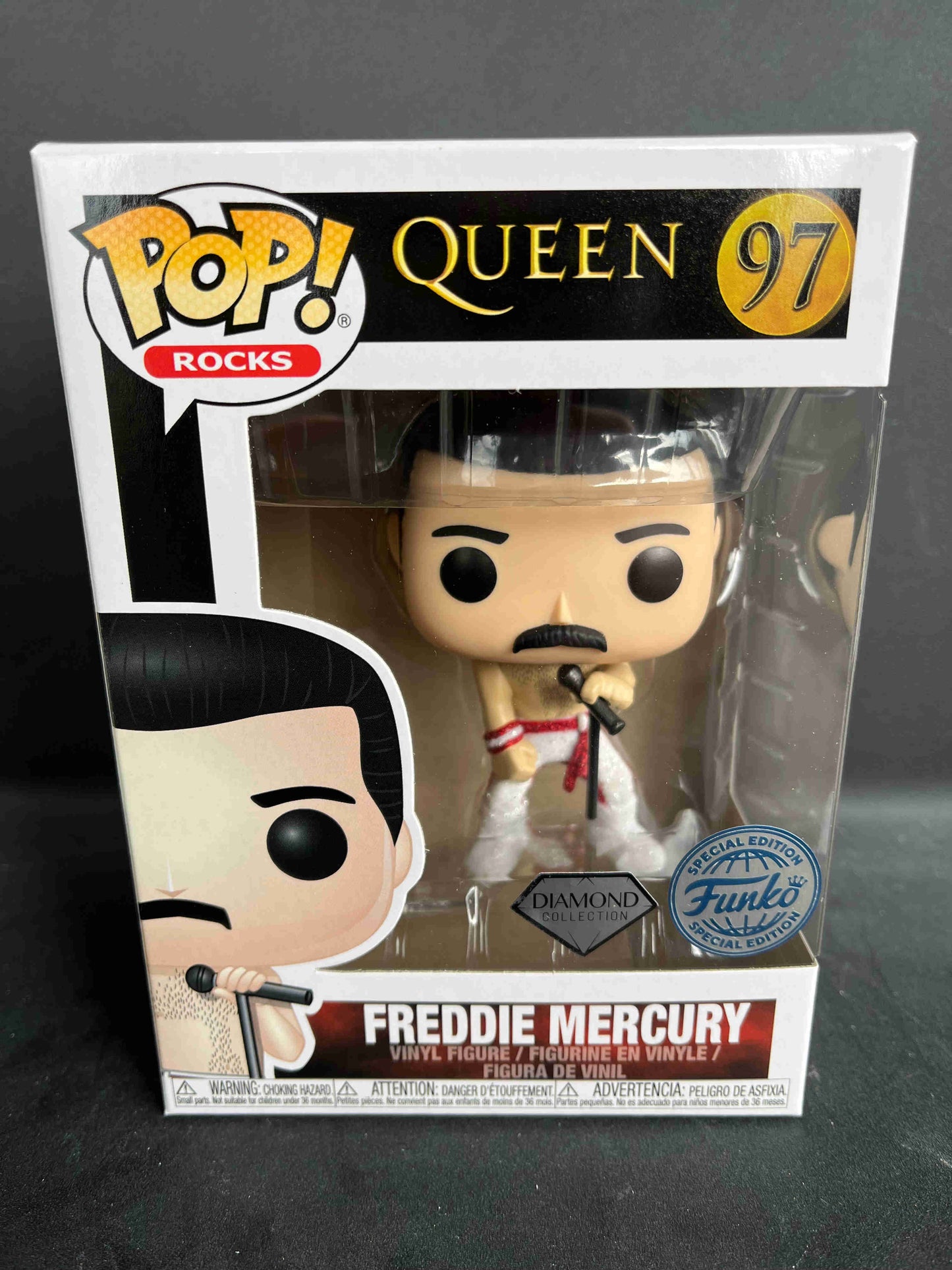 Funko Pop! Queen 97 - Freddie Mercury - Diamond Collection