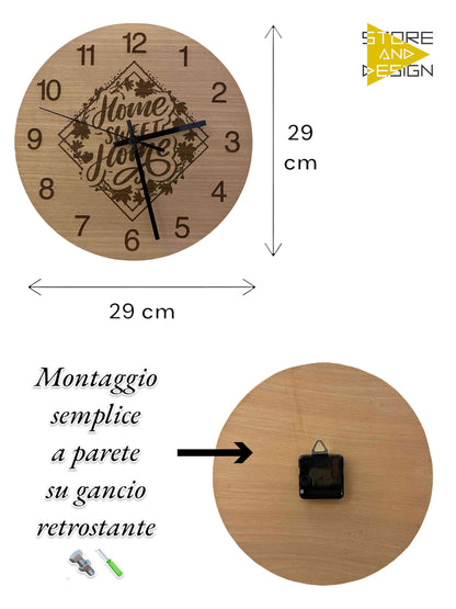 Orologio da parete Home Sweet Home